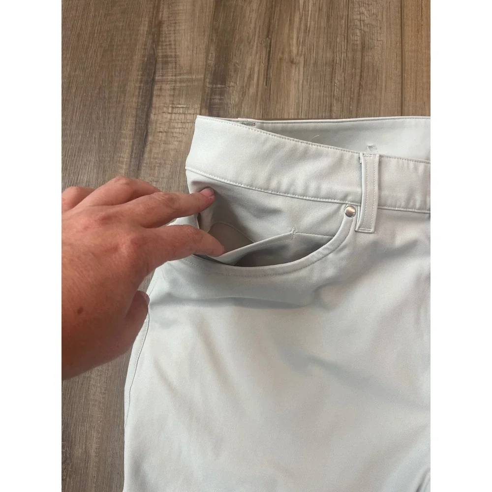 Lululemon ABC Slim Fit Pant Warpstreme Mens 30 Raw Linen Light Beige Gorpcore